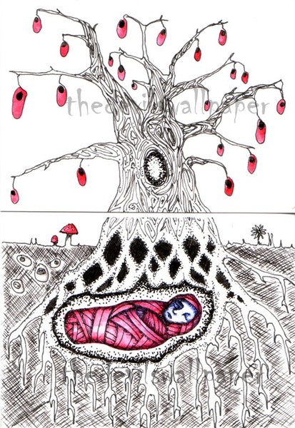 ACEO yewberry tree