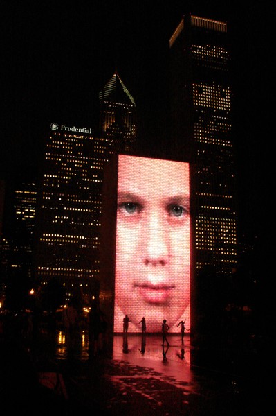 Crown fountain