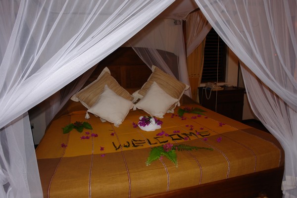 Honeymoon romantic bed....