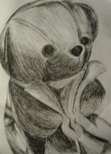 Teddy Bear (in Pen and Ink)
