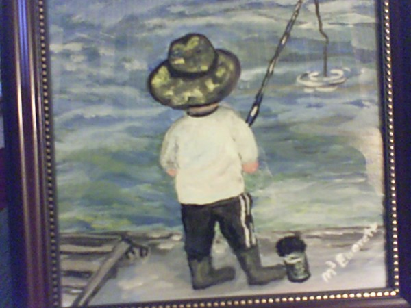 Little boy Fishing