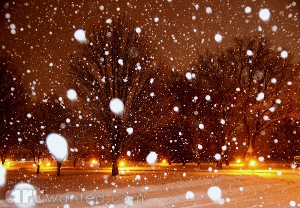 Lighted Snowfall