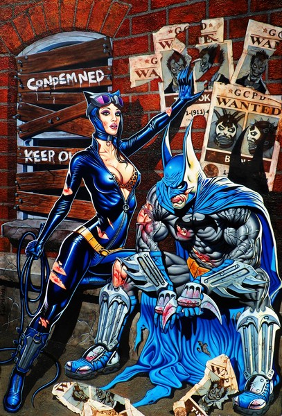 Batman & Catwoman - Scarred & Bloody