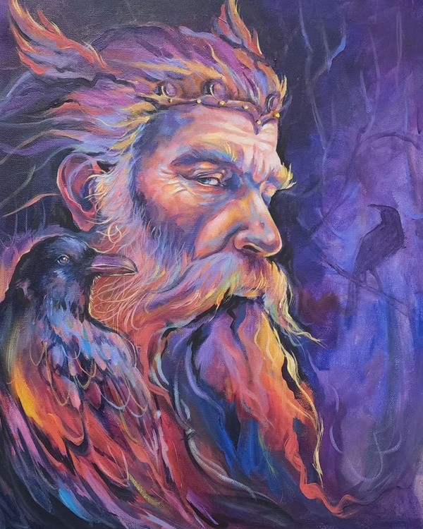 Bit of Odin energy odin odinart vikingart Vikings vallhalla soul art intuitiveart artfromthesoul art