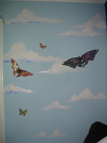 Sky with Butterflies mural