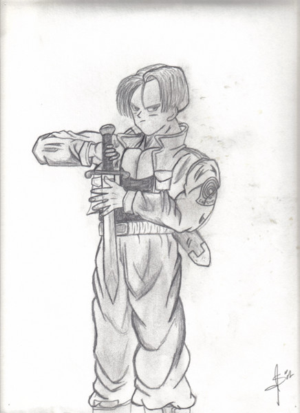 Trunks with his Sword