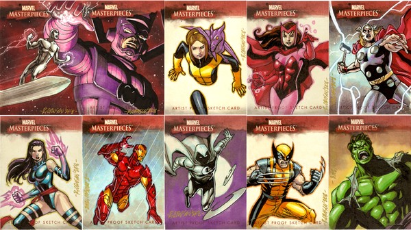 Marvel Masterpeices 2007 Artist's Proofs Sketches