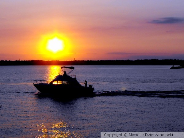 Boating at Sunset