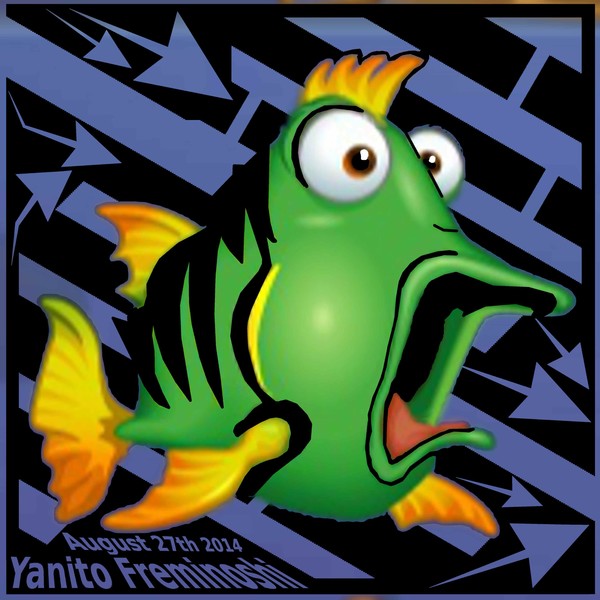 Green Fish in a maze