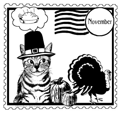 November Rubber Stamp Design