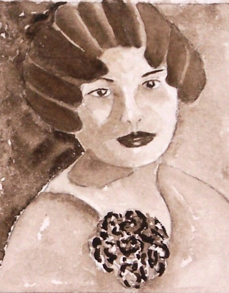 Sepia Lady of the Past