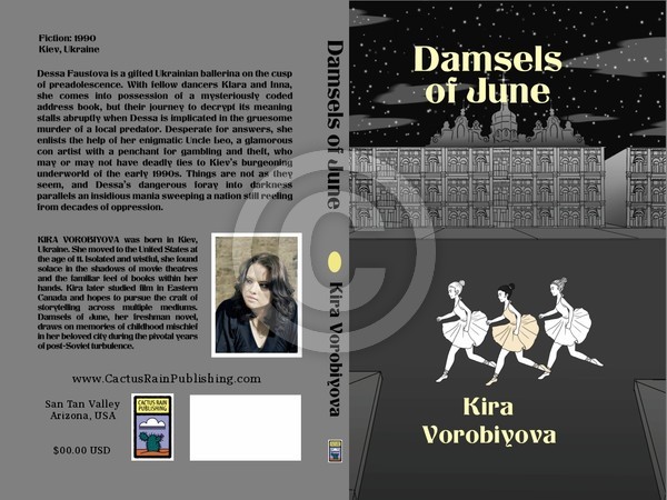 Mock up Book Cover art Design Dansels of June