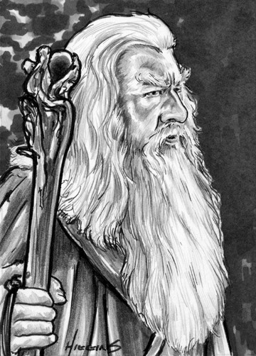 LOTR Sketch Card Gandalf