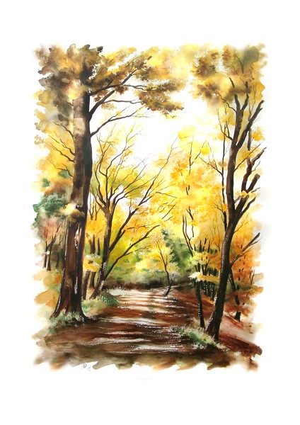 Autumn, Watercolor