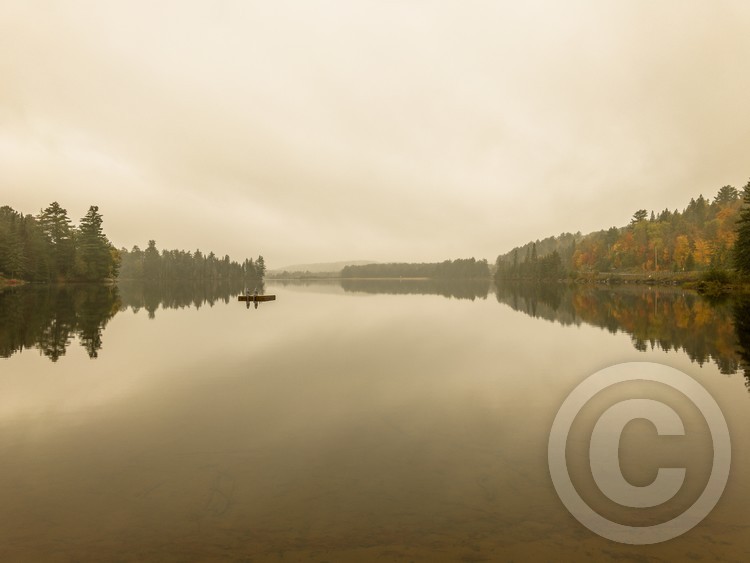 Sunset over Lake of Two Rivers in Algonquin Park