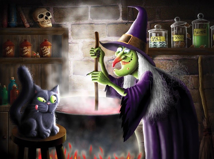 Witch With Cauldren