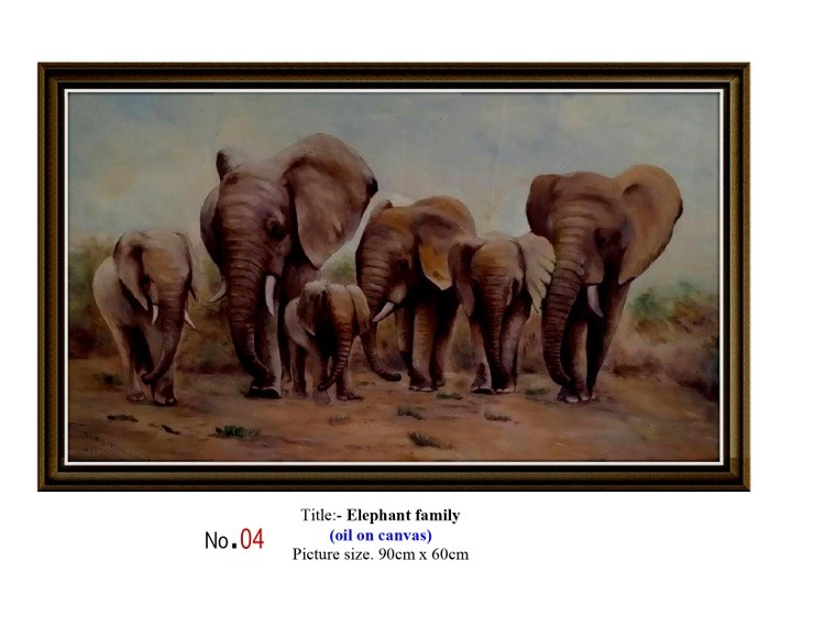 6 Members Elephant Family
