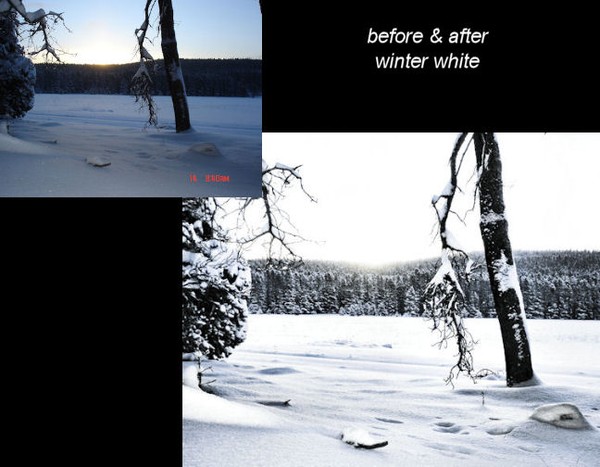 Before & After - Winter Scene