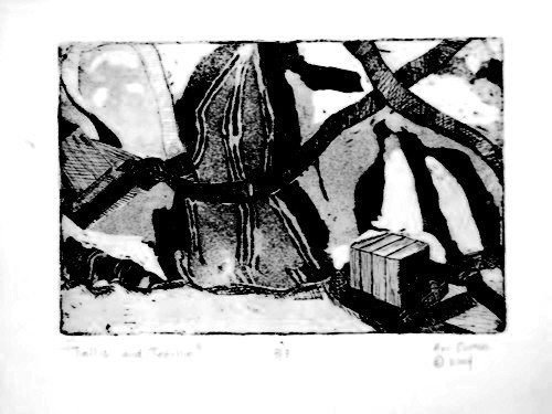 Tallis and Tefillin/Etching with Aquatint/2006