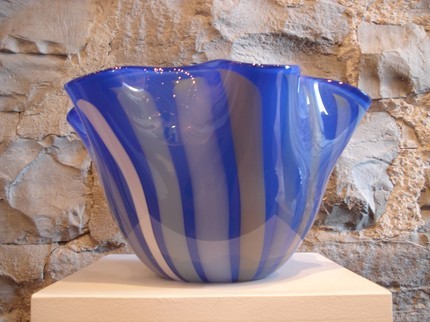 Cane Bowl Blue ( Medium)