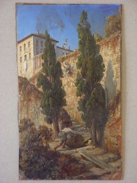 Villa d'Este near Rome by Adolf Carl Henning