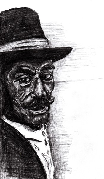 Blues Musician/Sketchbook Pencil/2010