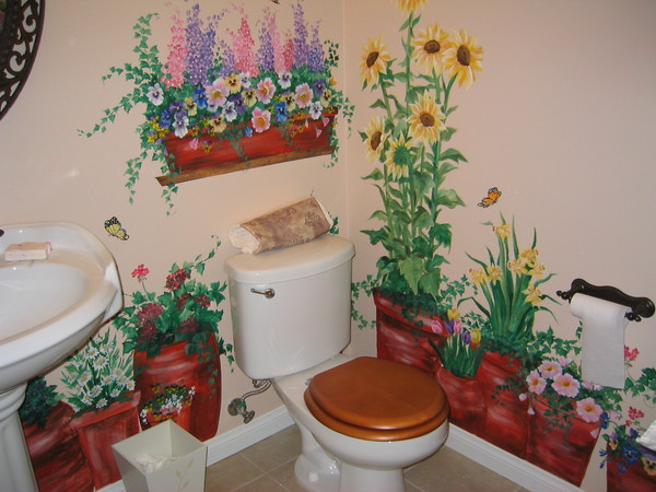 Garden Bathroom Mural 1