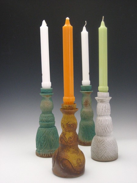 Stoneware Candle Sticks
