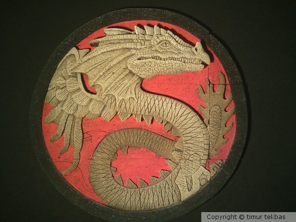 red dragon relief