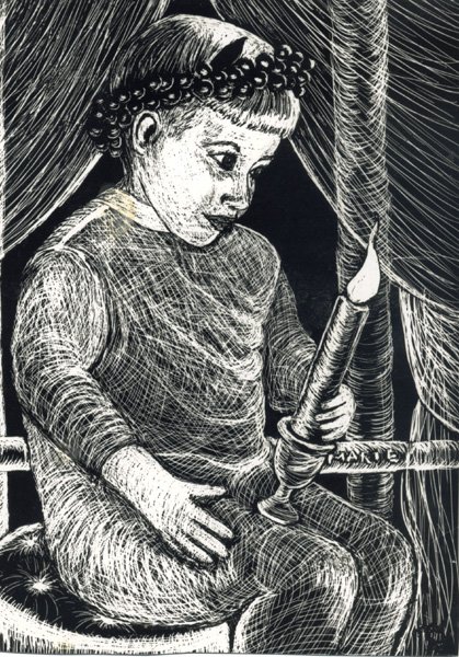 boy with a candle