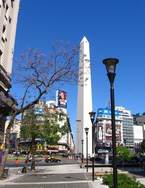 An Obelisk view in Buenos Aires