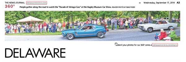 191st News Journal Panorama-Hagley Parade of Cars