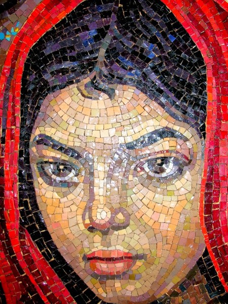 Lady with Red Veil