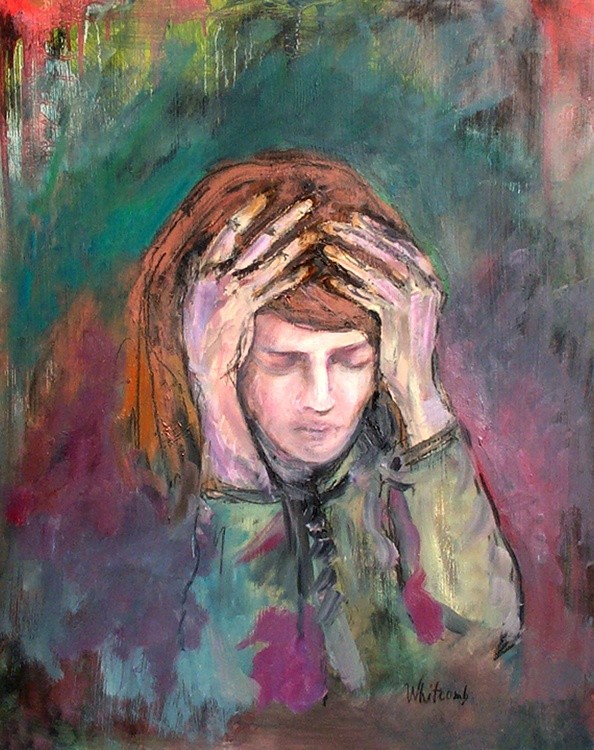 Woman in despair