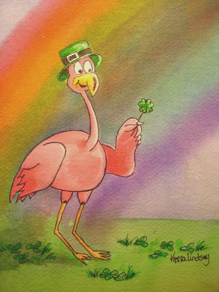 Flamingo:  St. Patrick's Day