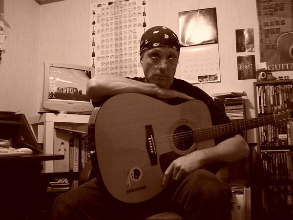 Me and my cheap-ass guitar