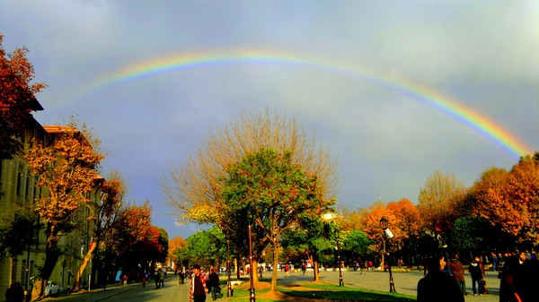 rainbow over Sultanahmet Square-Istanbul