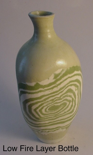 Low Fired Layered Bottle