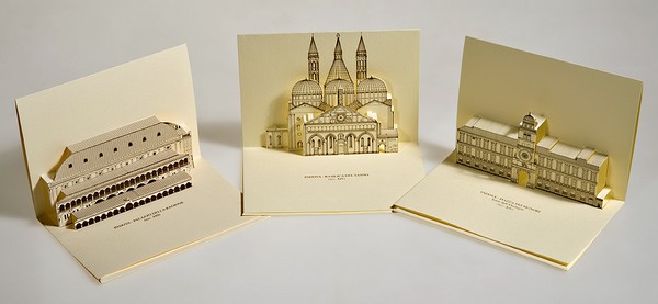 3D Pop-up postcards - Padua monuments