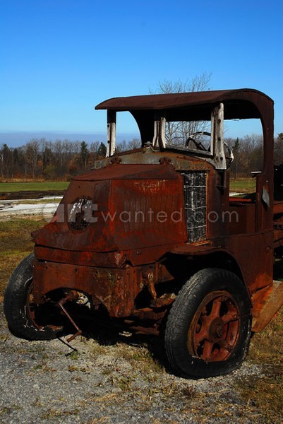 Old Rusted Tractor Cab