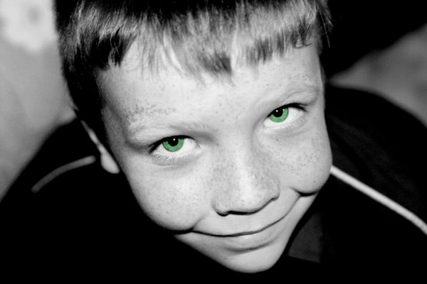 Green eyed boy