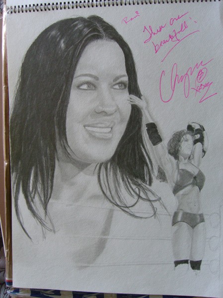 Autographed Chyna drawing No. 2