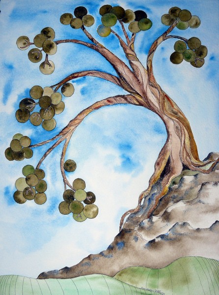 Whimsical Brown Tree