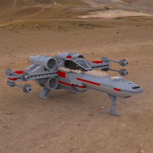 LEGO X-Wing on the Ground