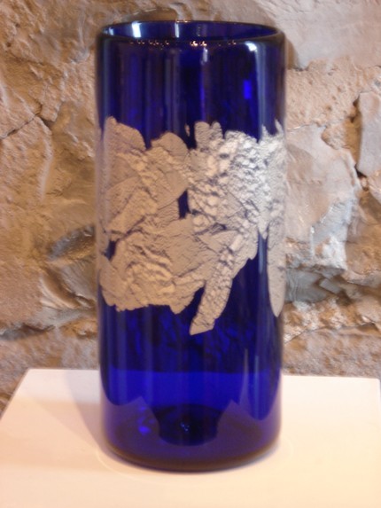 Blue Vase with Silverleaf II