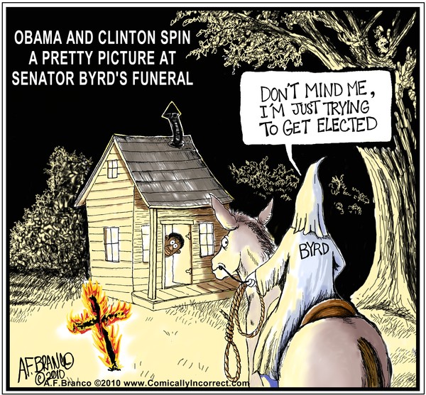Senator Byrd and the KKK (Cartoon)