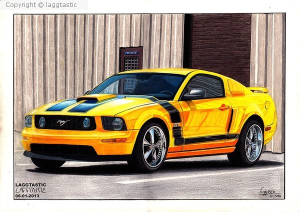 Mustang GT drawing