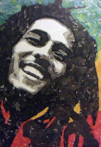 Bob Marley ORIGINAL collage art