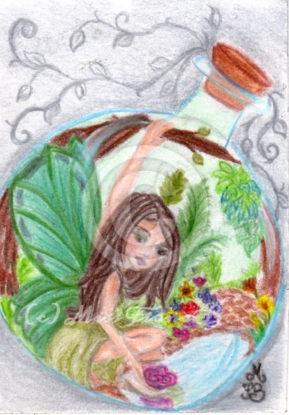 Earth Fairy in Jar wm.