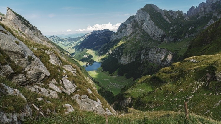 Appenzell Mountains in Switzerland
